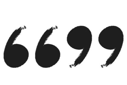 quotation marks hand drawn