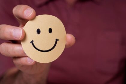 assortment with happy emotion