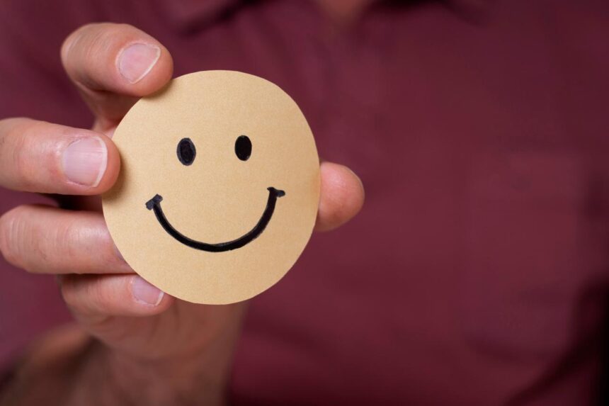 assortment with happy emotion